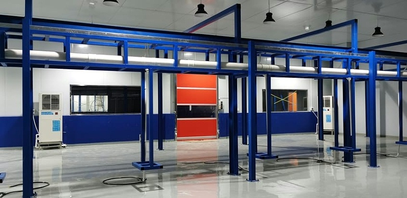 食品廠降溫安裝星科工業省電空調工廠-工業省電空調立式軸流機